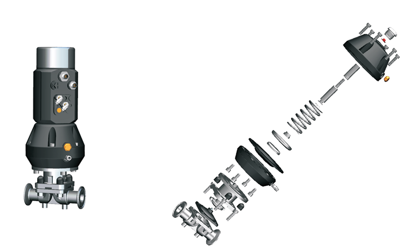 Sanitary Pneumatic Diaphragm Valves
