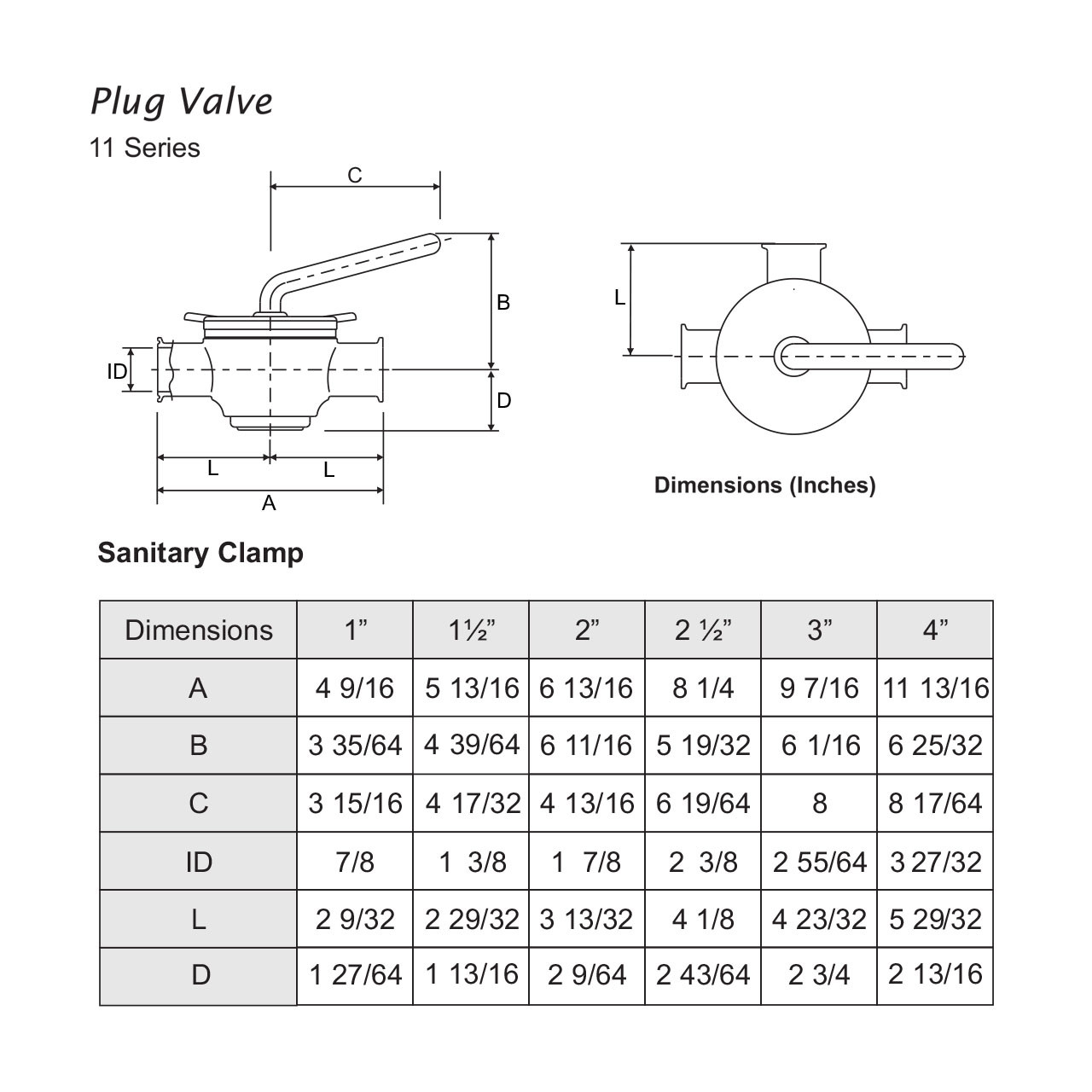 Tecnical Data of Sanitary Plug Valve.webp