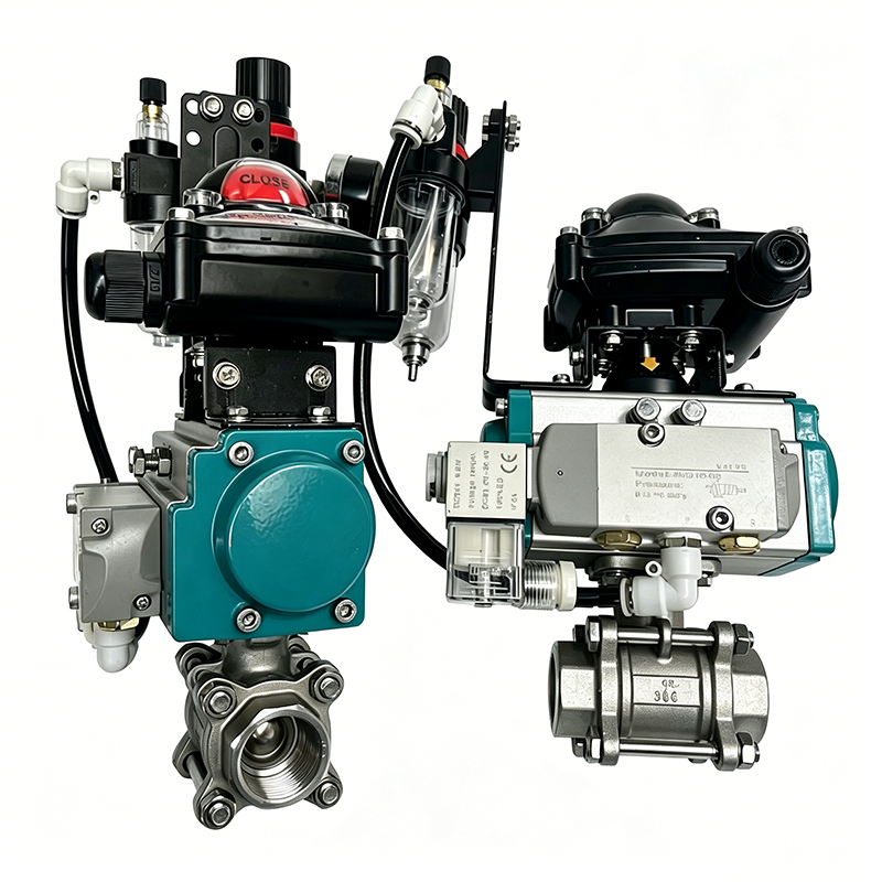 Pneumatic 3-Piece Ball Valve