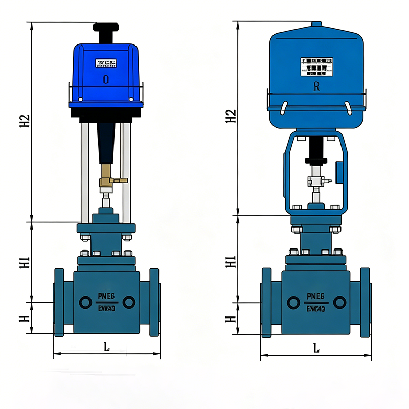 Structural Drawing of Electric Insulation Jacket Control Valve