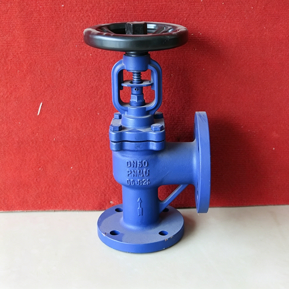 Angle Type Bellows Sealed Globe Valve Photo