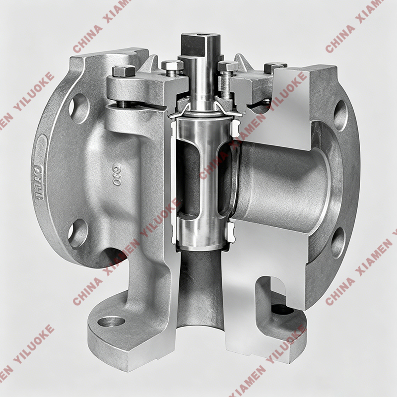 Structure of 3 way plug valve