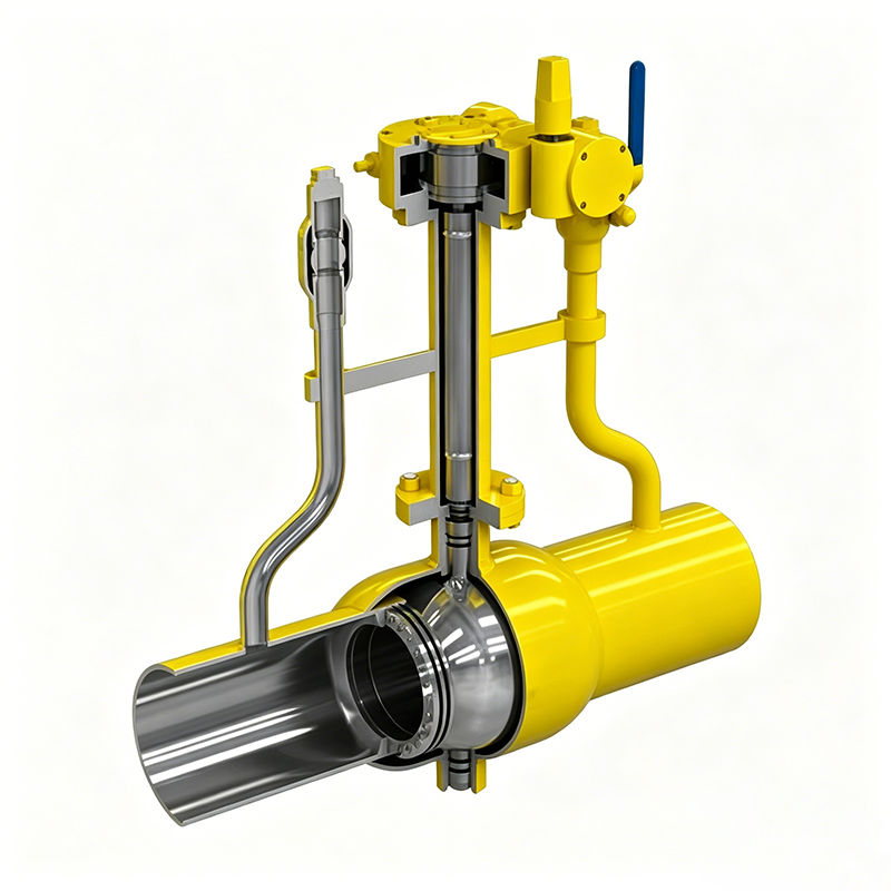 Structure of Fully Welded Ball Valve