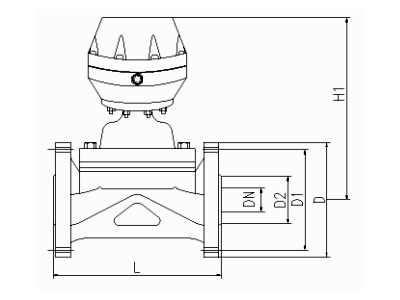 Dimensions of Pneumatic Diaphragm Valve
