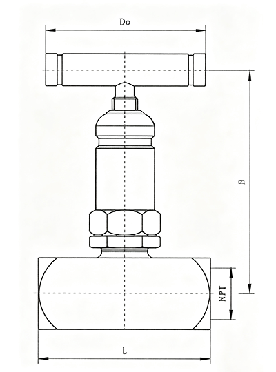 Dimension of Stainless Steel Needle Valve