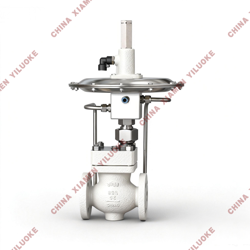 Self-operated micro pressure control valve