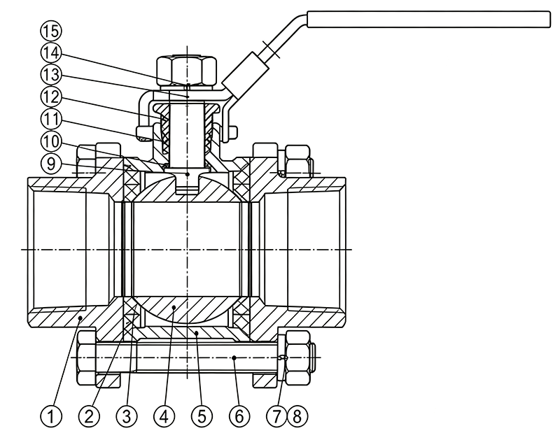 Structure of 3 Piece Ball Valve.webp