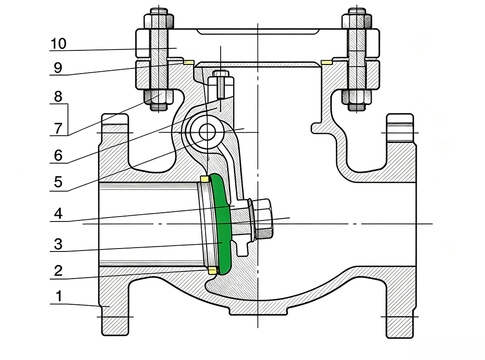 Structure and Principle of Swing Check Valve