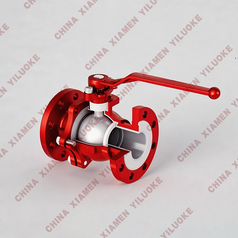 Structure of PTFE-Lined Ball Valve
