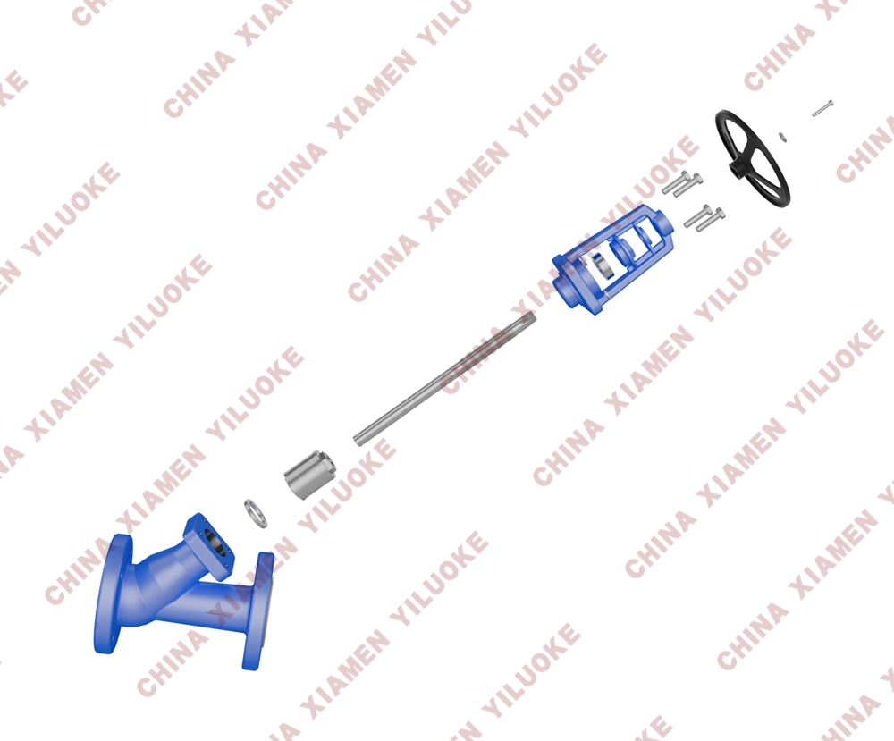 Structure of Y type Globe Valve