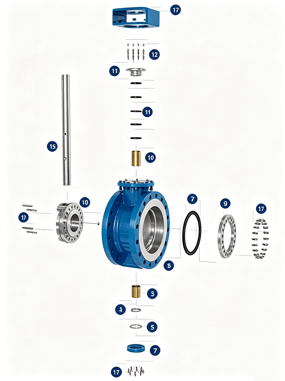 Structure of Triple Offset Butterfly Valves