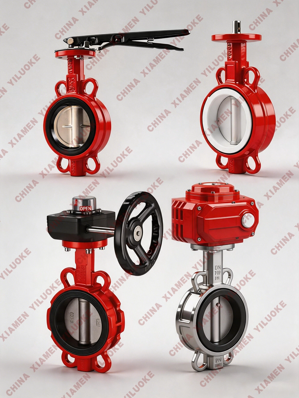 Actuated Wafer Type Butterfly Valves