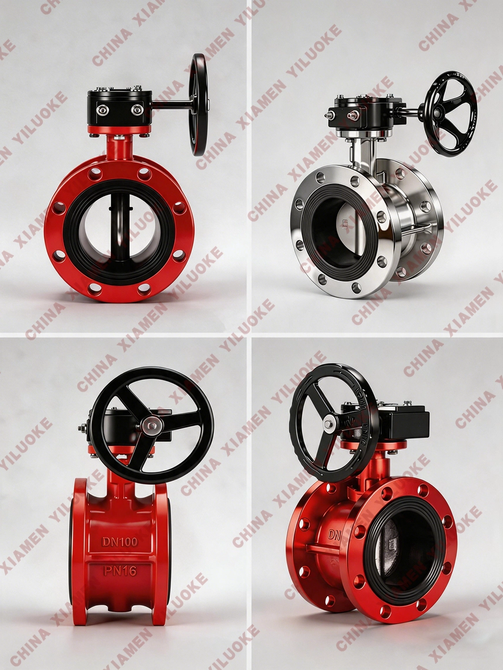 Manual Actuated Flanged Butterfly Valves