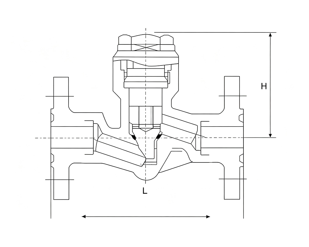 Dimensions of Forged Steel Check Valve