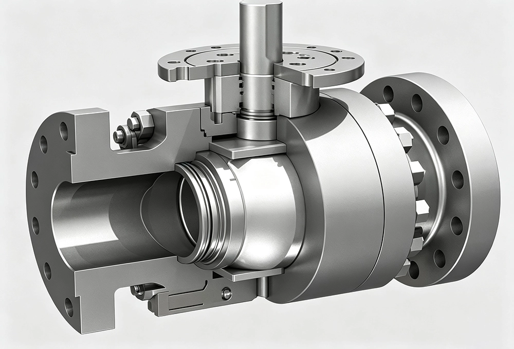 Structure of Forged Steel Ball Valves