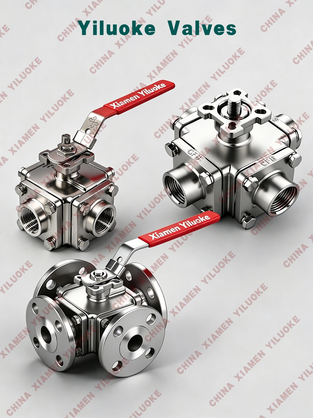 Stainless Steel 4 Way Ball Valves
