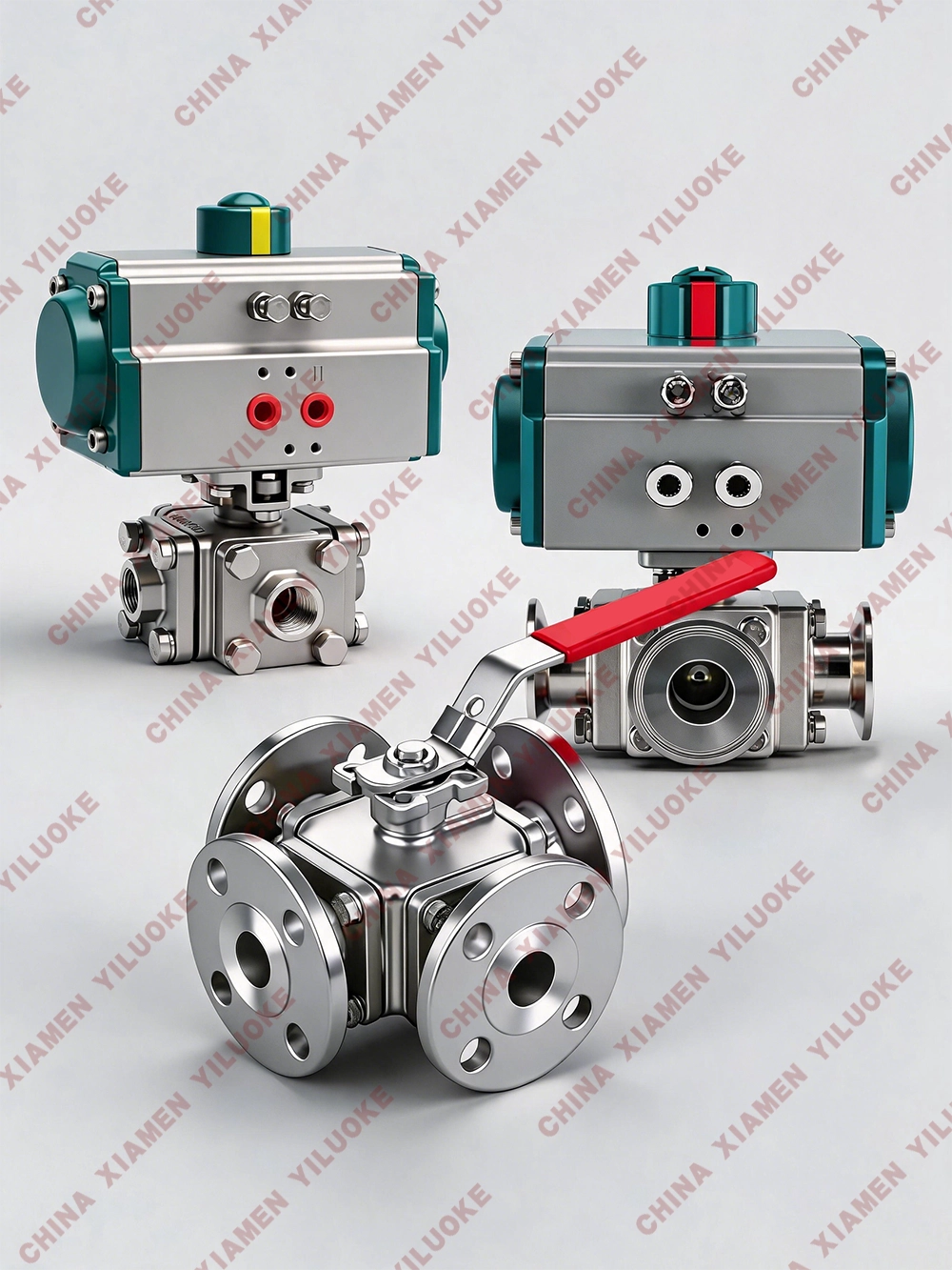 Actuated 4 Way Ball Valves