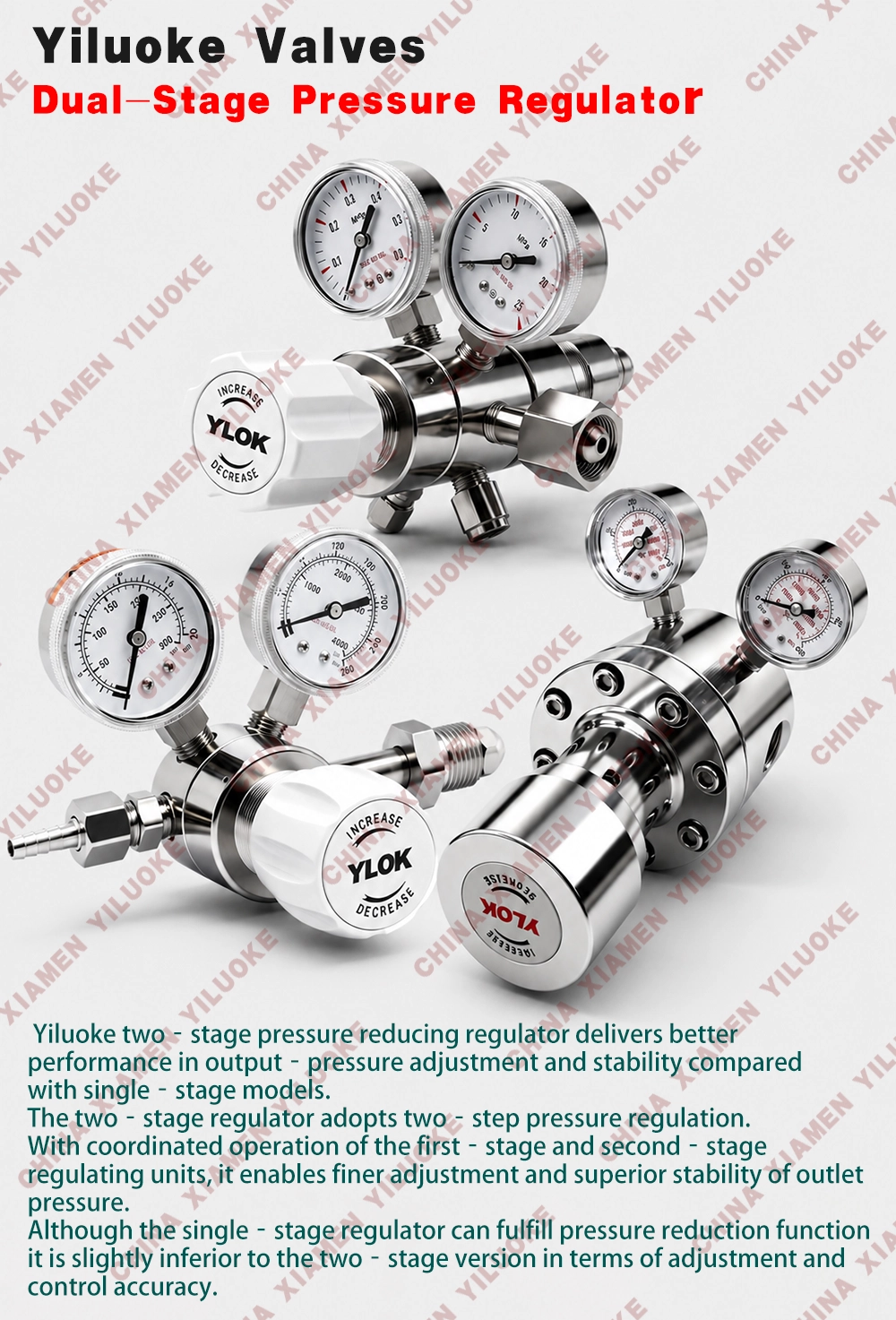 Two-Stage Gas Pressure Regulators