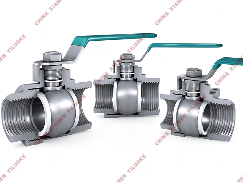 3D Model of 2 Piece Ball Valve