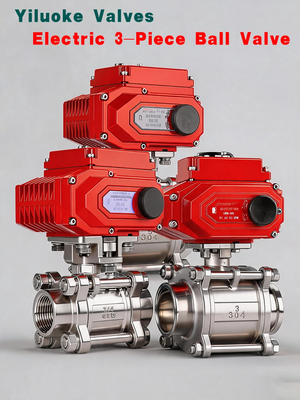 Electric Actuated 3-Piece Ball Valves