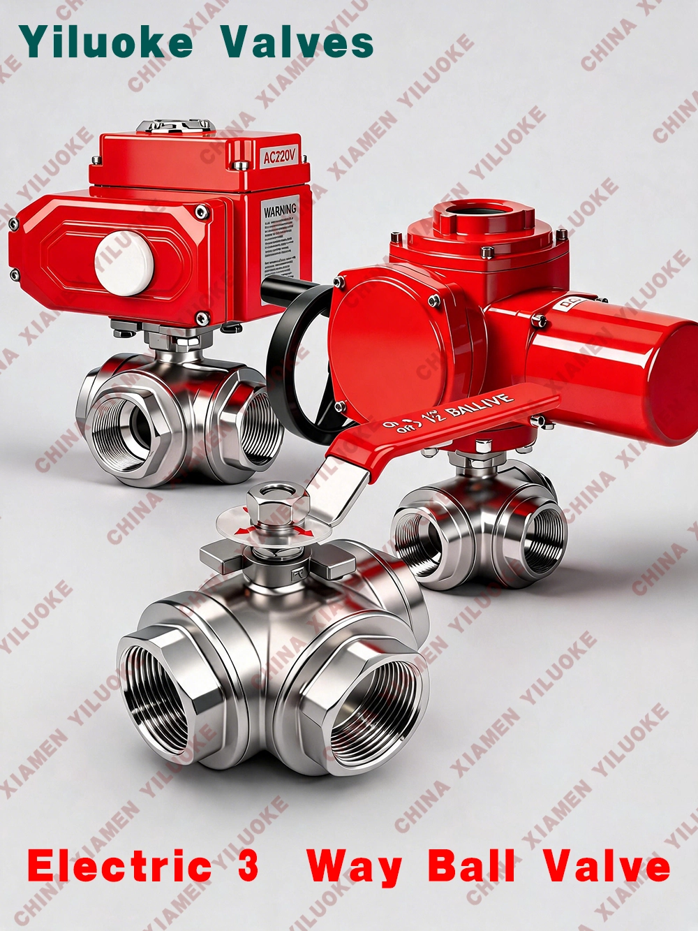 Electric Actuated 3‑Way Ball Valves