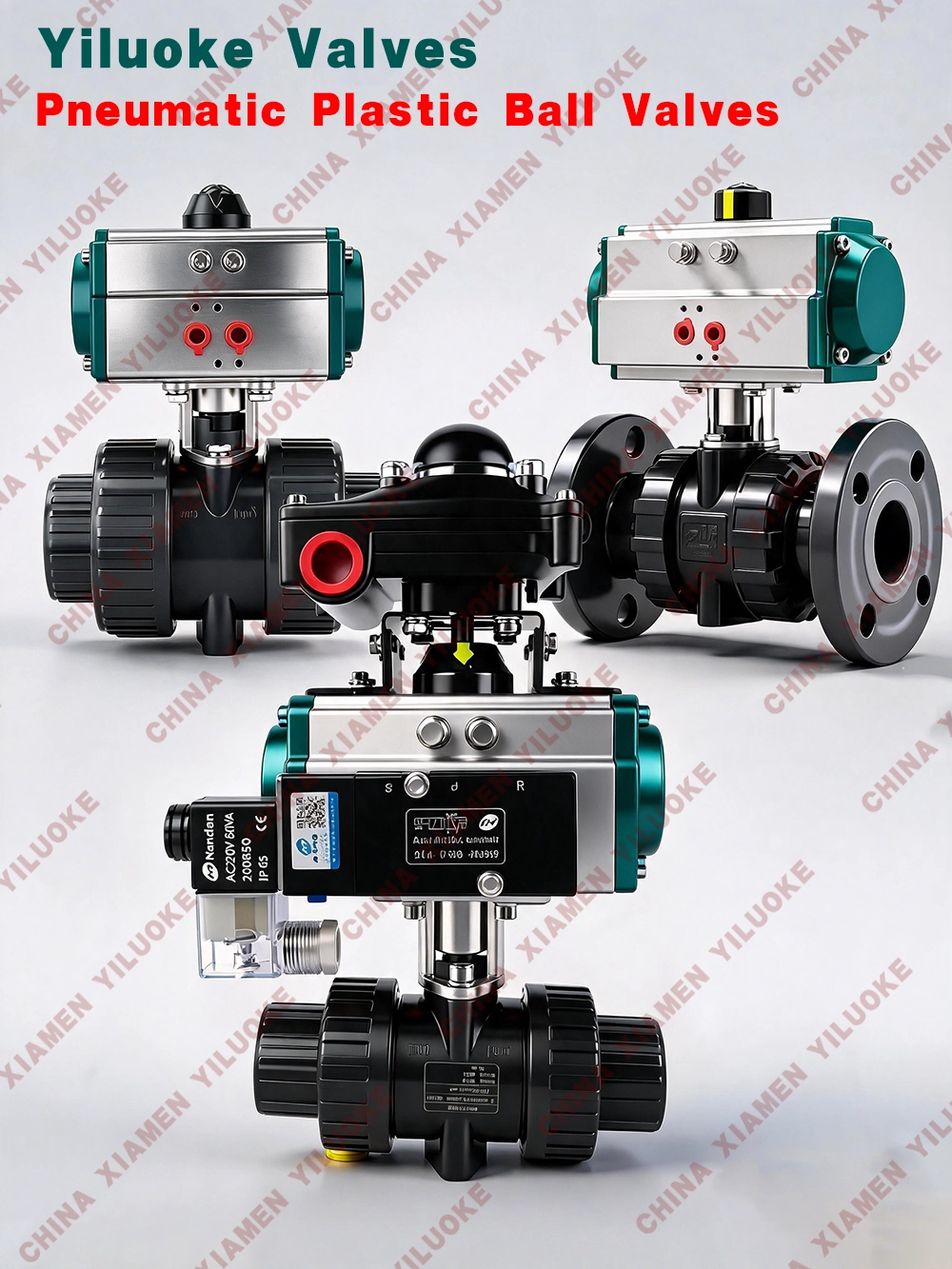 Pneumatic Actuated Plastic Ball Valves