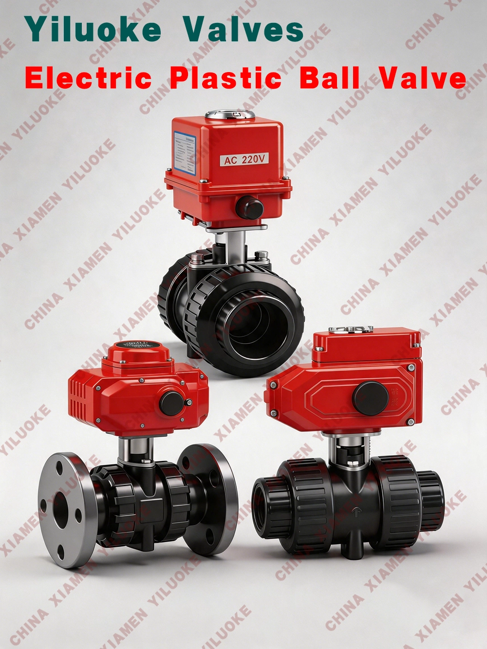 Electric Actuated Plastic Ball Valves
