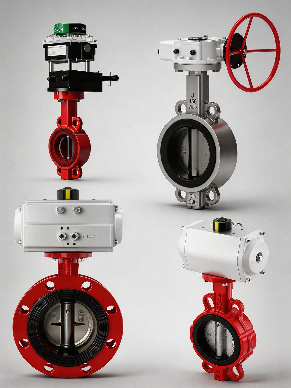 Pneumatic Actuated Butterfly Valves