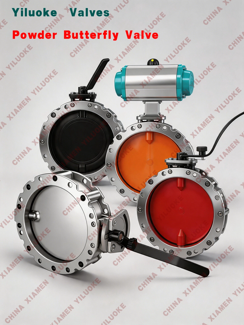 Actuated Powder Butterfly Valves