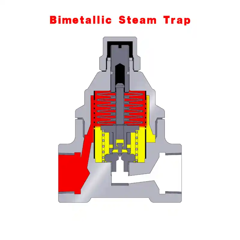 Bimetallic Steam Trap Working Principle