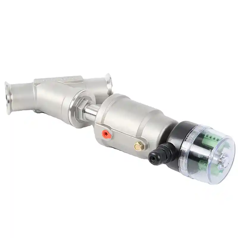 Pneumatic Angle Seat Valve with Magnetic Inductive Switch