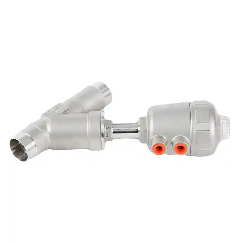 Welded Pneumatic Angle Seat Valves