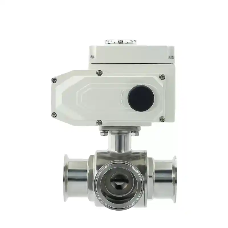 Sanitary Electric Actuated 3-Way Ball Valves
