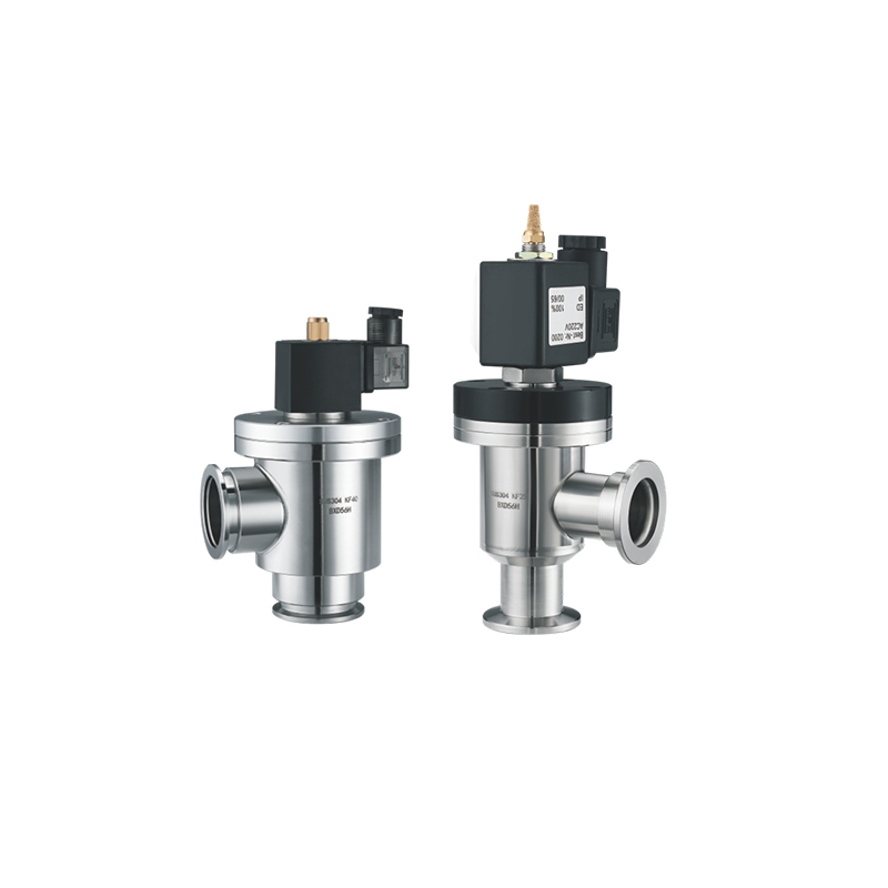 KF Electromagnetic High Vacuum Angle Valves