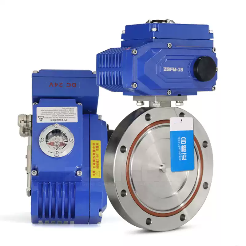 Electric Actuated High Vacuum Butterfly Valves