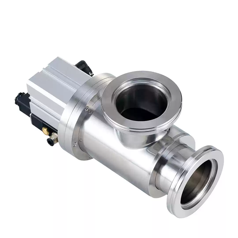 KF Flange Pneumatic High Vacuum Angle Valves