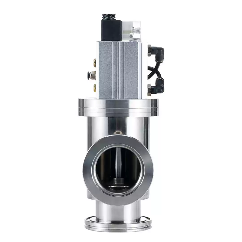 KF Flange Pneumatic High Vacuum Angle Valves