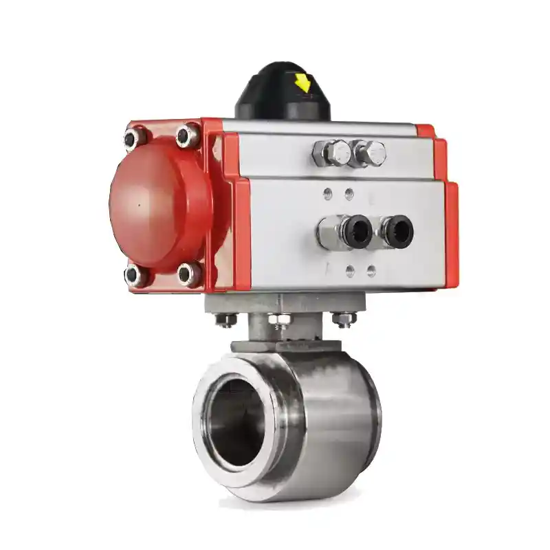 KF Flange Pneumatic High Vacuum Butterfly Valves