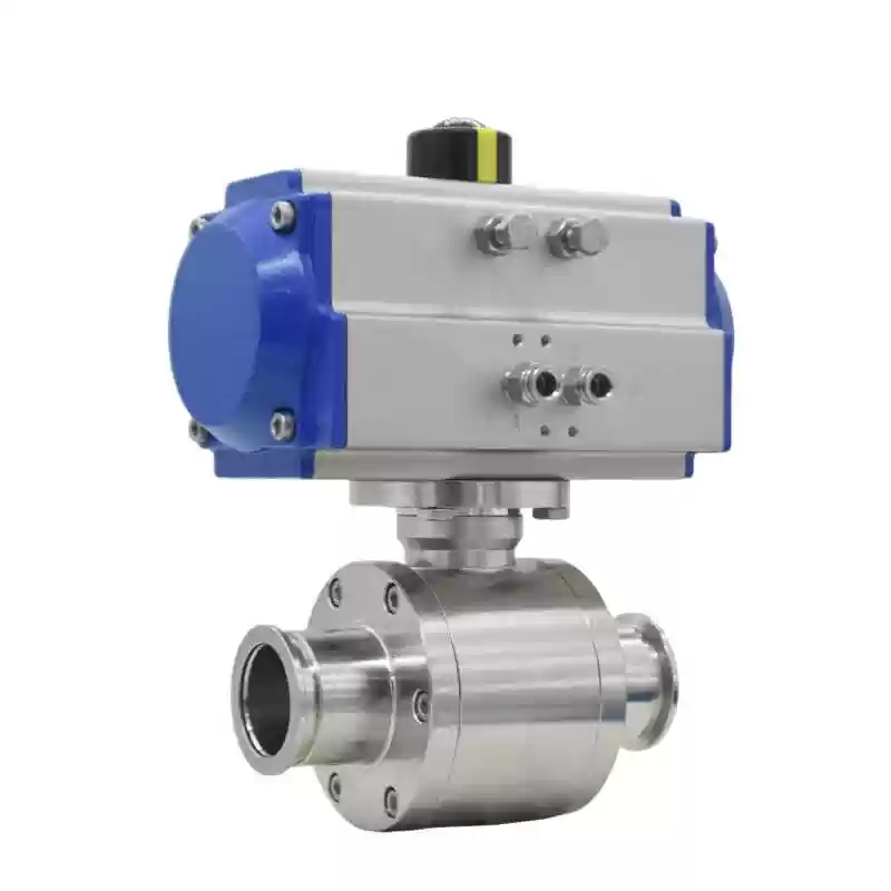 KF Flange Pneumatic High Vacuum Ball Valves