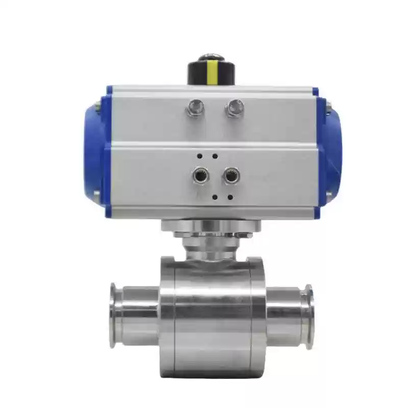KF Flange Pneumatic High Vacuum Ball Valves
