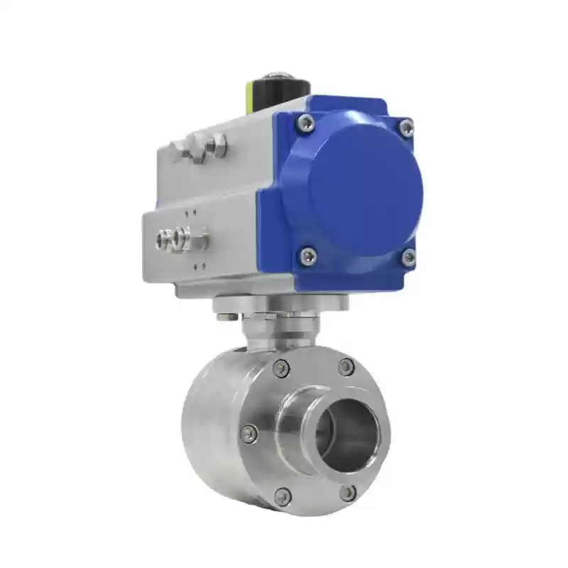 KF Flange Pneumatic High Vacuum Ball Valves