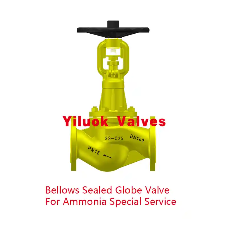 Bellows Sealed Globe Valves For Ammonia Special Service