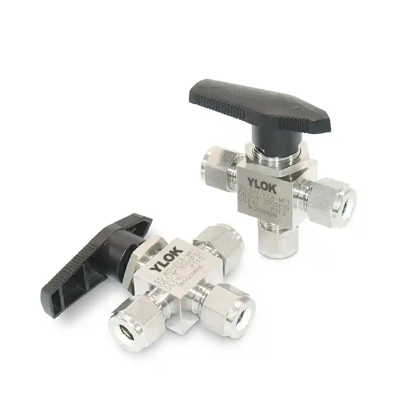 Ferrule High-Pressure 3-Way Ball Valve