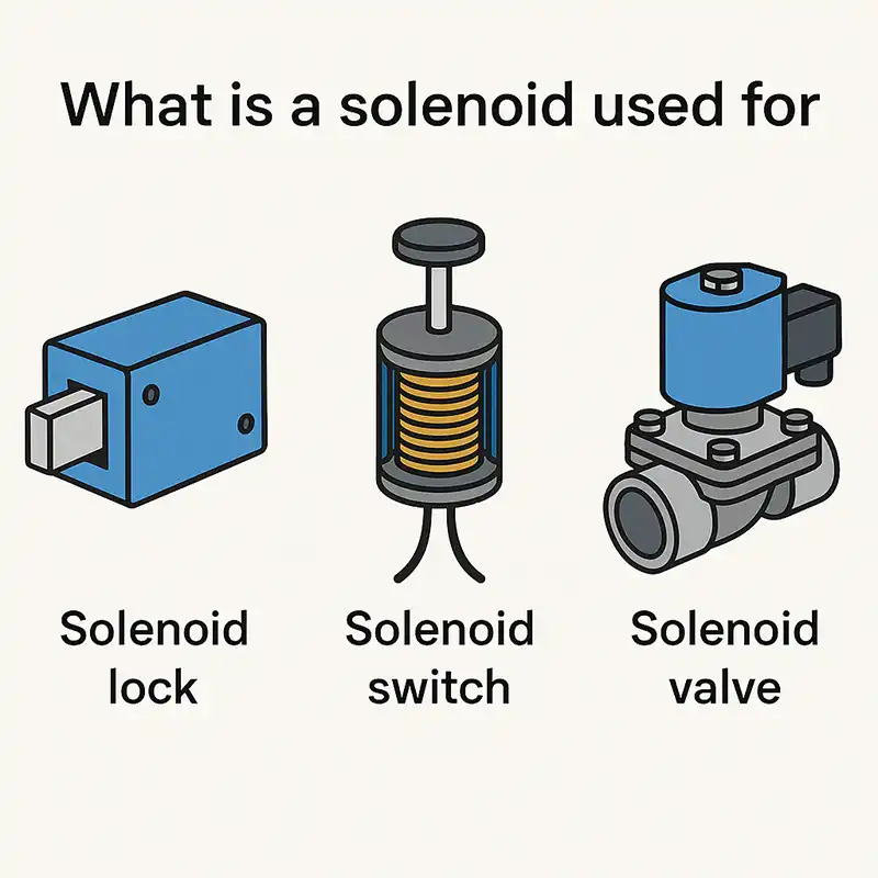 What is the purpose of a solenoid valve?