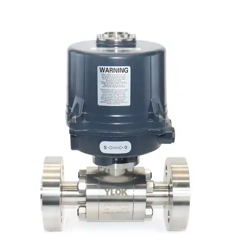 Electric Actuated High-Pressure Ball Valves with Flanged Ends
