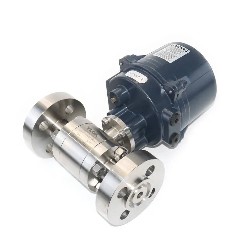 Electric Actuated High-Pressure Ball Valves with Flanged Ends