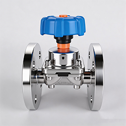 Stainless Steel Diaphragm Valve with Flange Ends