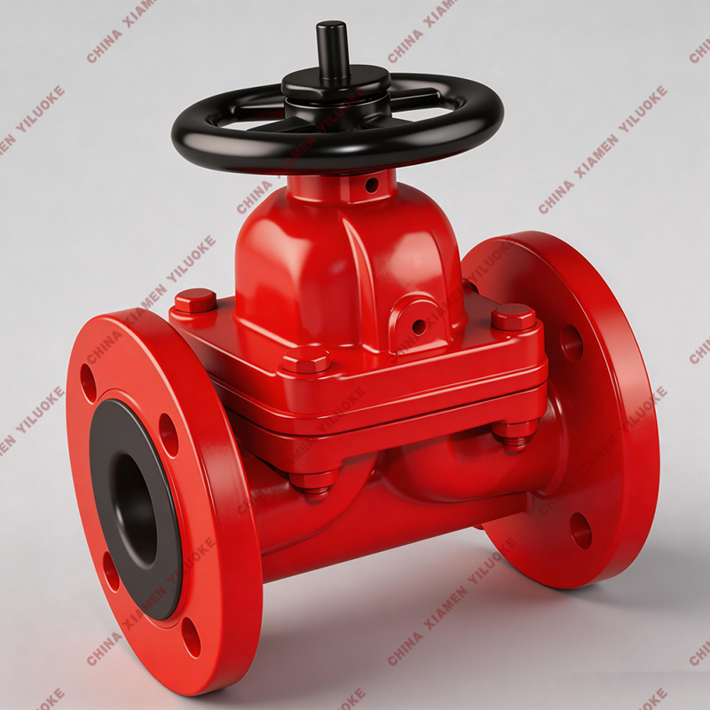 Carbon Steel Rubber Lined Diaphragm Valve