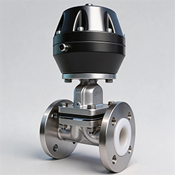 Pneumatic Actuated PTFE Fluorine Lined Diaphragm Valve