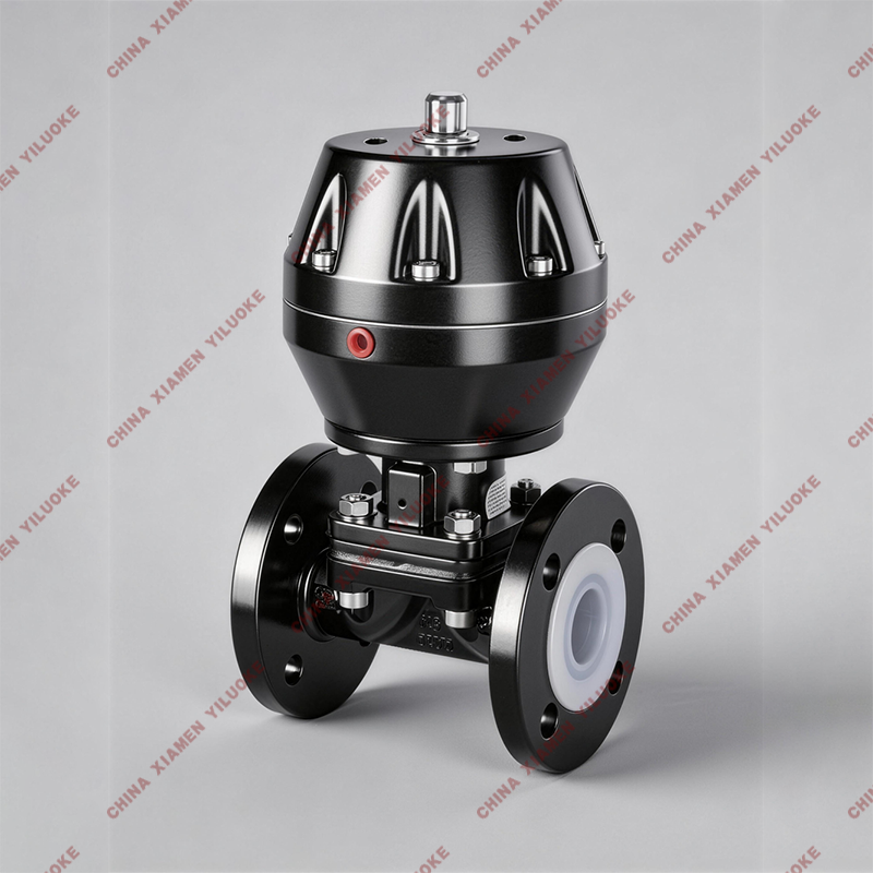 Pneumatic Actuated PTFE Fluorine Lined Diaphragm Valve